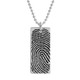 Custom Silver fingerprint necklace, personalized with your loved one's fingerprint