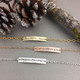 Dainty bracelet with your actual writing in gold, silver and rose gold