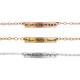 Dainty bracelet with your actual writing in rose gold, gold and silver