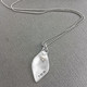Sterling silver leaf bridal necklace