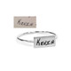 Custom Rectangle Dainty Handwriting Ring, personalized with loved one's actual handwritten signature, "Kevin"