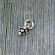 Silver Bali Bead Triangle Dots charm