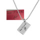 Custom Silver Love Note handwriting necklace, showing original signature used to personalized the charm