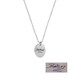 Small Oval Handwriting Artwork Necklace