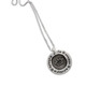 Etched Crown Circle of Love Necklace