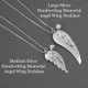 Comparison of Medium Angel Wing necklace & Large Angel Wing Necklace