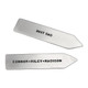 Sterling silver custom Personalized Collar Stays, stamped with kids' names & message