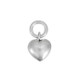 Sterling silver Puffed Heart Charm to add to necklaces, bracelets & more