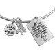 Shoot For the Moon Bangle Charm Bracelet