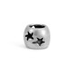Sterling Spacer Bead with Star Cutouts
