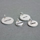 Thai Fine Silver Name Discs (Matte finish)