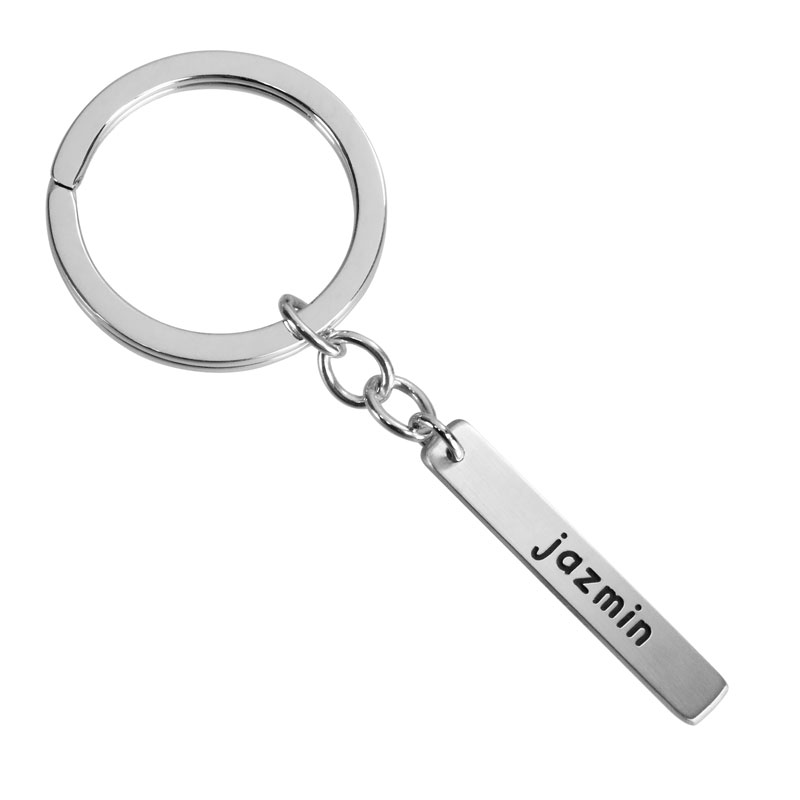 Your Saying On A Sterling Silver Key Ring