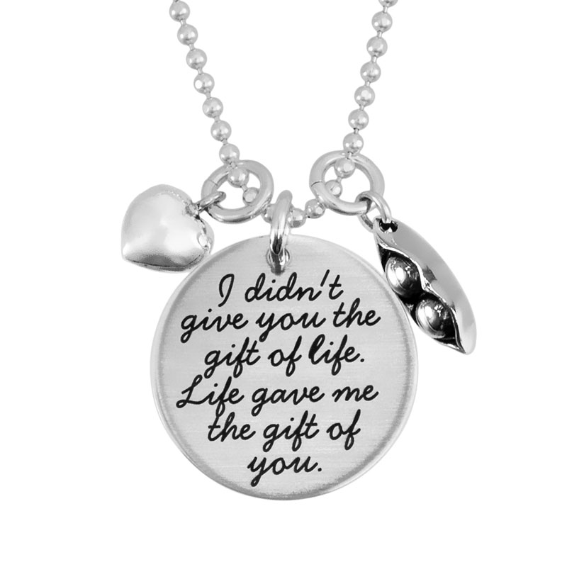 You're My Person Bar Necklace Engraved Inspirational Word for