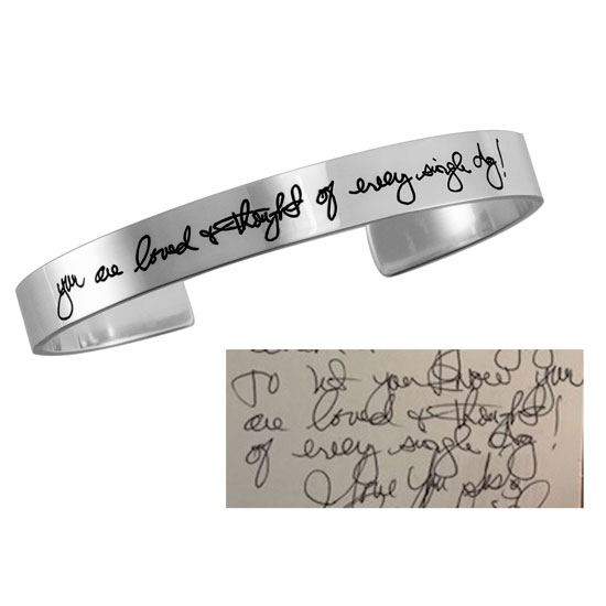 Signature Bracelets (turn your handwritten notes into jewelry pieces) –  Love and Reece
