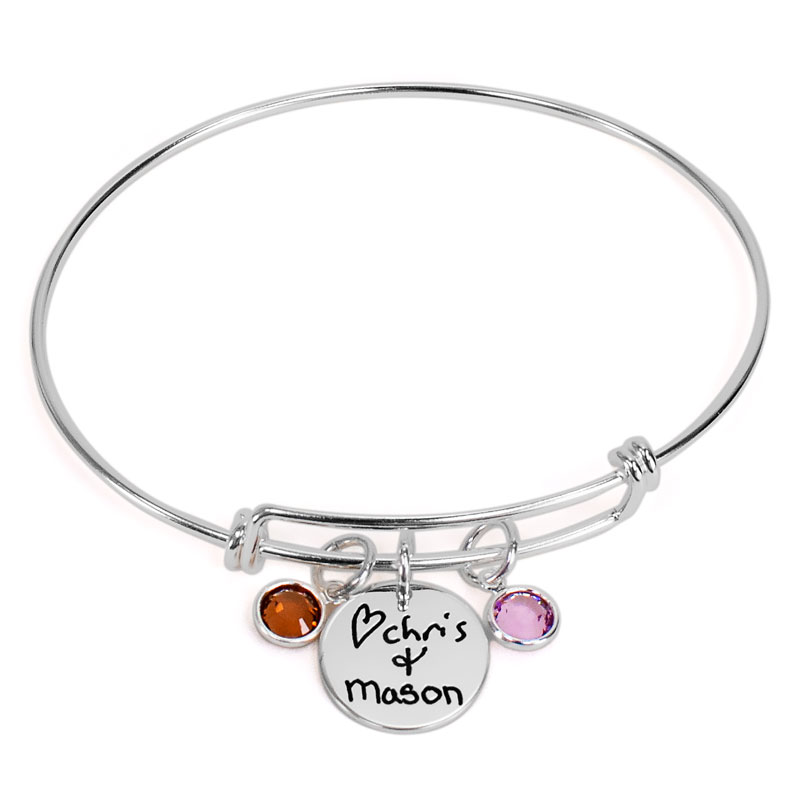 BEST Stacking Personalized Silver Bracelet – HappyGoLicky Jewelry