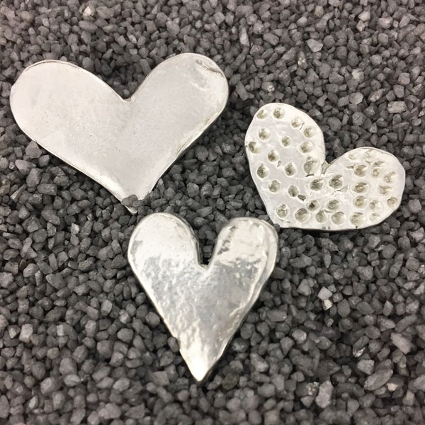 Handmade Heart Magnets - Set of 3