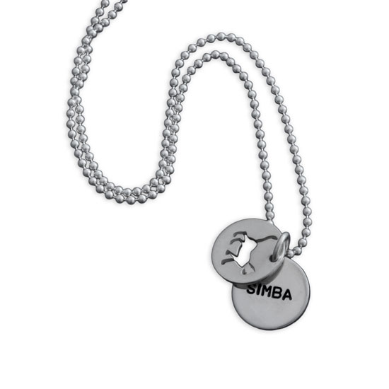 Round Handwriting Charms Necklace