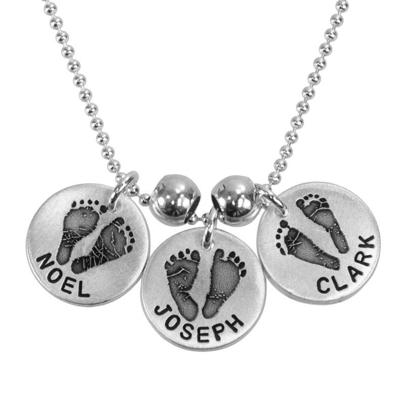 925K Sterling Silver Personalized Custom Name Plated Necklace with Heart