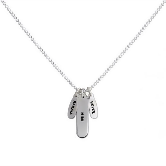 【 604service 】アクセ ネックレス DAD MOM TAG NECKLACE 604SERVICE Dad Tag Necklace - Sliver | International Store