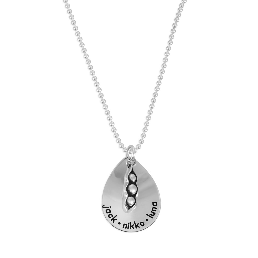 Silver Kids Name Necklace, Model Diego