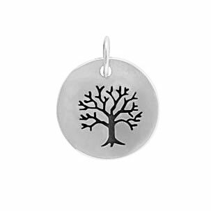 sterling silver family charm necklace