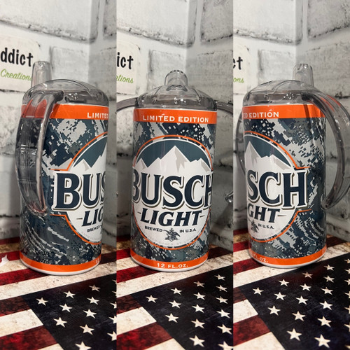 Busch light Camo  Beer Can Sippy