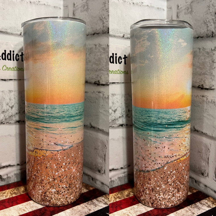 Beach Sunset Glitter