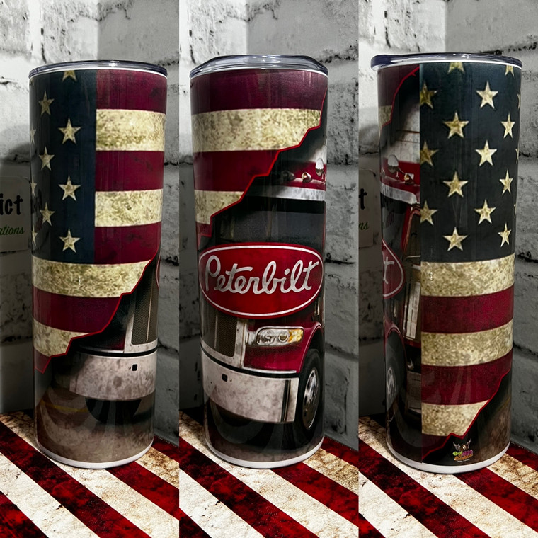 Peterbilt American Flag