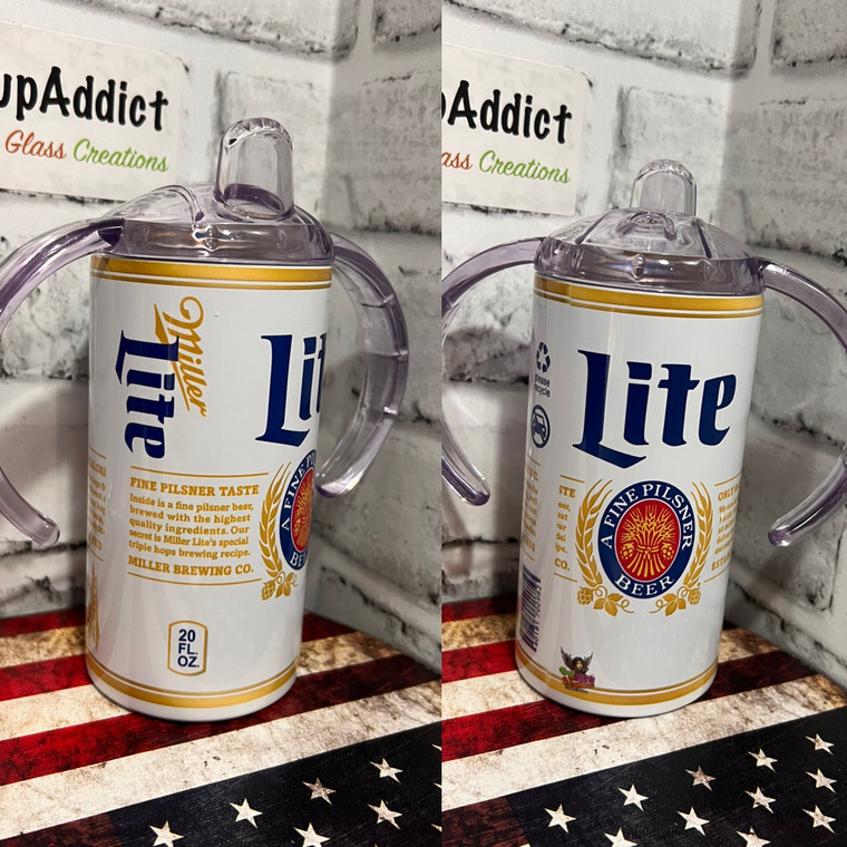 Miller Lite Classic Beer Sippy or Bottle