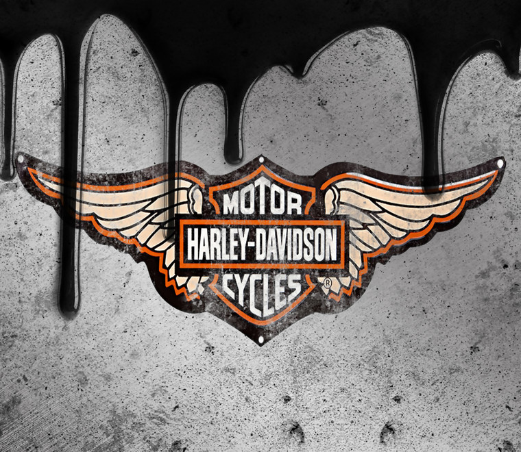 Harley Wings Gray Oil