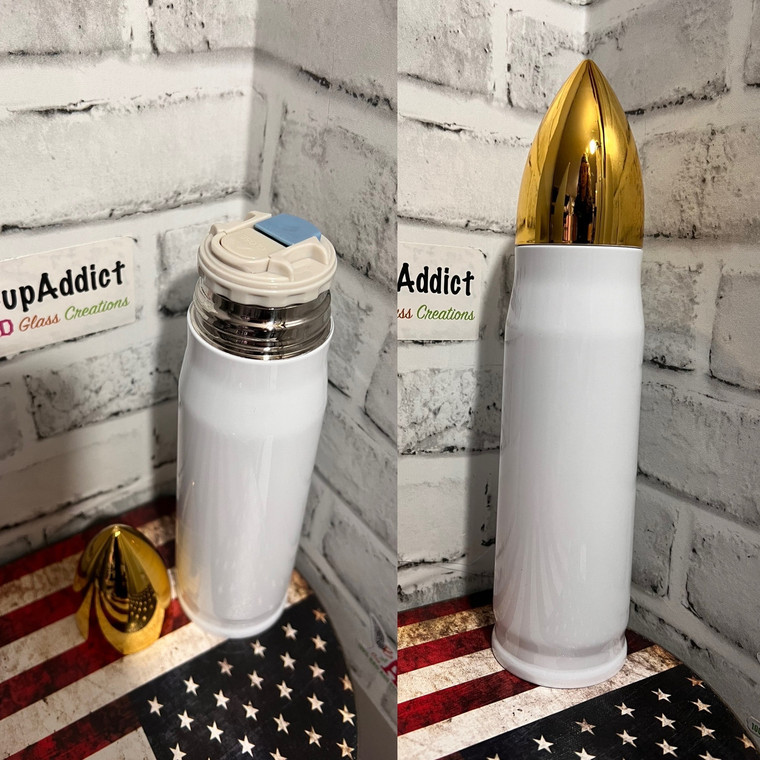 Bullet Thermos Camo Flag