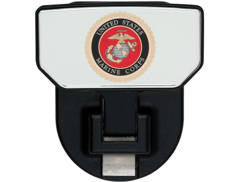 CARR  - 183142 - HD Universal Hitch Step; Fits 2 in. Receiver; Black; U.S. Marines; Single - 183142