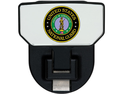 CARR  - 183232 - HD Universal Hitch Step; Fits 2 in. Receiver; Black; US Nat Guard; Single - 183232