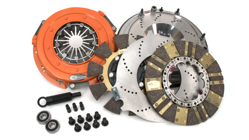 Centerforce DYAD ? DS 10.4 Multi-Disc Clutch and Flywheel Kit 49.70 lbs 168 Tooth Gear 0 in/oz Externally Balanced 8 Bolt Crank 1300 ft/lbs Capacity 10.4in Dia. 26-Spline Fits Cadillac/Chevrolet CTS and Camaro V 6.2L - 413614847