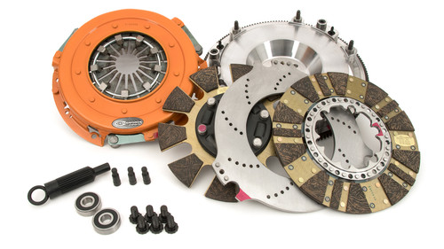 Centerforce DYAD ? DS 10.4 Multi-Disc Clutch and Flywheel Kit 168 Tooth Gear 0 in/oz Externally Balanced 6 Bolt Crank 1300 ft/lbs Capacity 10.4in Dia. 26-Spline Fits Cadillac/Chevrolet CTS and Camaro V 6.2L - 413614867