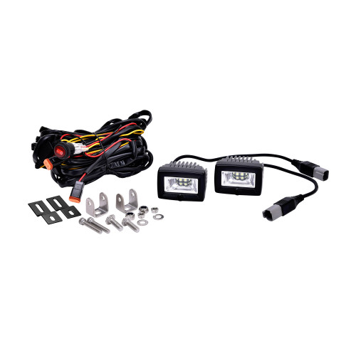 KC Hilites 2 in C-Series C2 LED - 2-Light System - Backup - 20W Flood Beam - 519