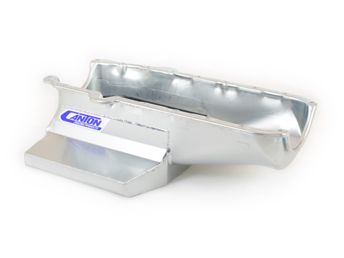 Canton 11-102T Oil Pan Small Block Chevy Shallow Circle Track 12" Long Sump - 11-102T