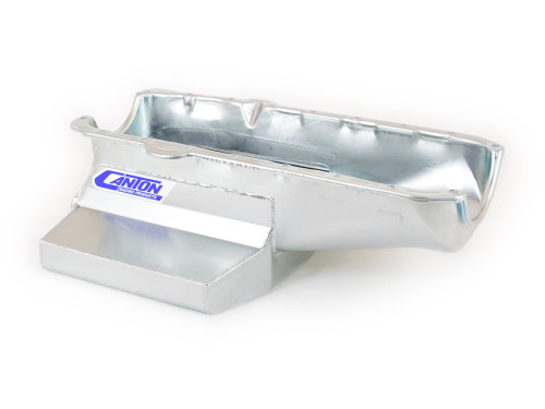 Canton 11-120 Oil Pan Small Block Chevy Shallow Circle Track 12" Long Sump - 11-120