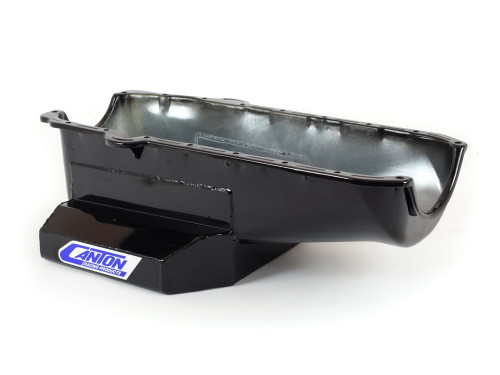 Canton 15-240MBLK Oil Pan Small Block Chevy Corvette Road Race Pan RH Dipstick - 15-240MBLK