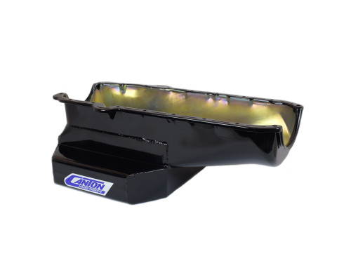 Canton 15-260BLK Oil Pan Small Block Chevy 12in Long Sump Pre-1980 Road Race Pan - 15-260BLK