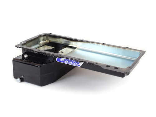 Canton 15-276BLK Oil Pan GM LS1 LS6 5-5/8" Deep Front Sump Road Race and Drift - 15-276BLK