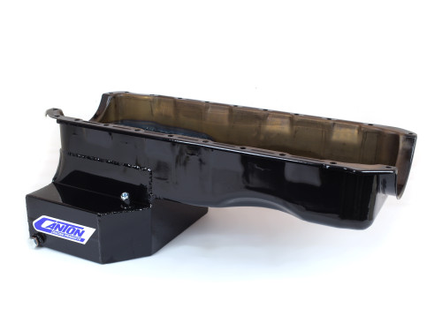 Canton 15-350BLK Oil Pan Big Block Chevy Early Chevelle Street Pan T Sump - 15-350BLK