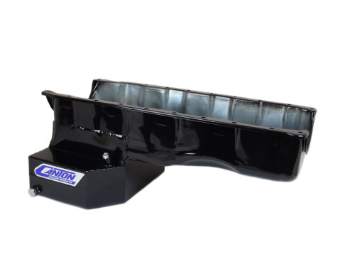 Canton 15-350TBLK Oil Pan Big Block Chevy Early Chevelle Street Pan T Sump - 15-350TBLK