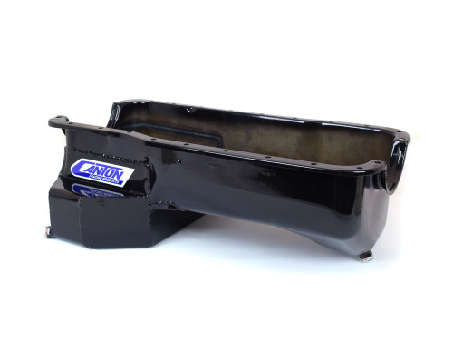 Canton 15-690BLK Oil Pan For Ford 351W Fox Body Mustang Rear T Sump Street Pan - 15-690BLK