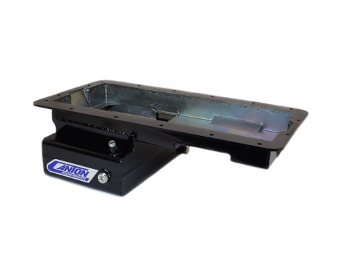 Canton 15-738BLK Oil Pan For Ford 5.0 Coyote Road Race Front T Sump Pan - 15-738BLK