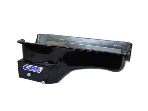 Canton 15-764BLK Oil Pan Big Block Ford Front T Sump Road Race Pan - 15-764BLK