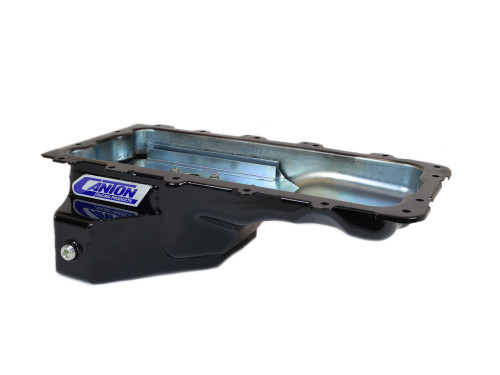 Canton 15-784BLK Oil Pan For Ford 4.6L 5.4L Road Race T Sump Pan - 15-784BLK