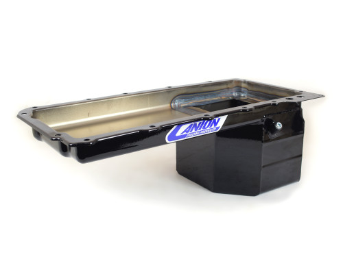 Canton 16-278 Oil Pan For LS Chevy S10 Truck Conversion Black Powder Coat - 16-278