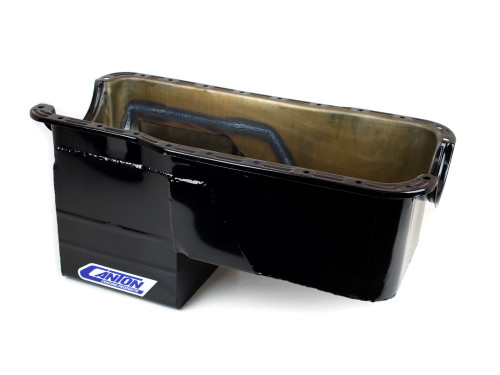Canton 16-674 Oil Pan 351W Ford Rear Sump 4X4 Truck Oil Pan Black Powder Coat - 16-674