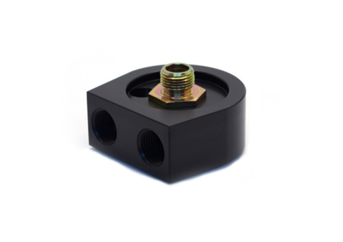 Canton 22-549 Aluminum Oil Cooler Adapter Univ Sandwich Style 22MM -1.5, 2 5/8 - 22-549